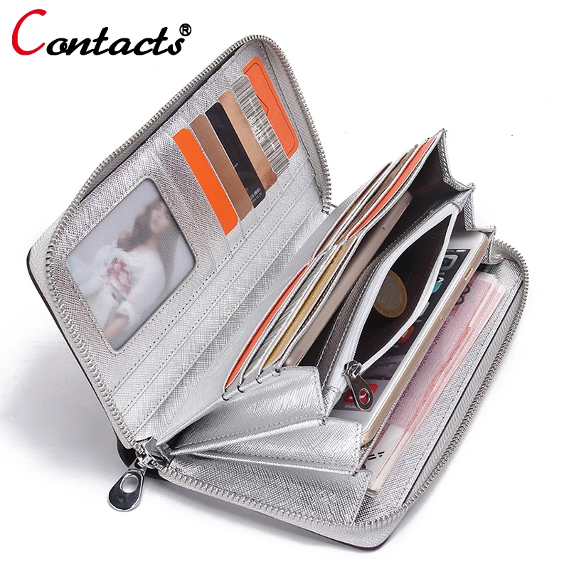 CONTACT'S кошелек женский натуральная кожа кошельки женские визитница монеты клатч