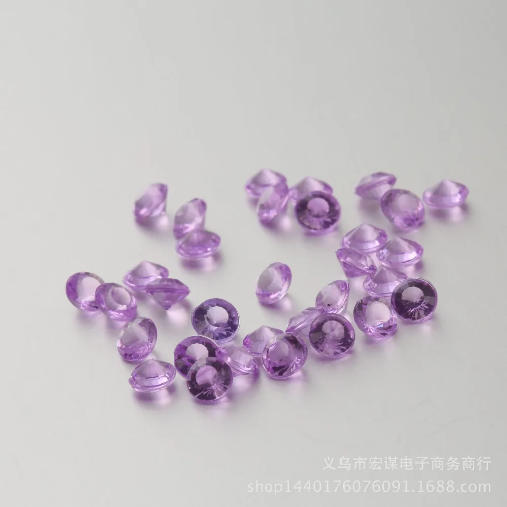 500 шт. 6 мм цветной акриловый искусственный бриллиант для украшения дня рождения