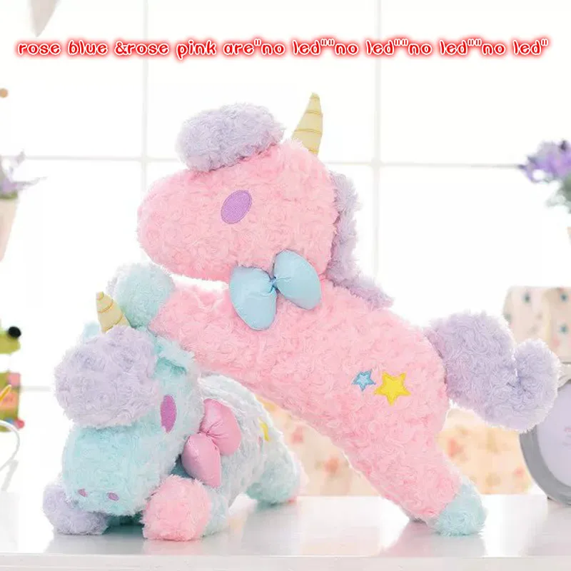 Millffy 1 pic светящаяся игрушечная игрушка в виде единорога светодиодная подушка