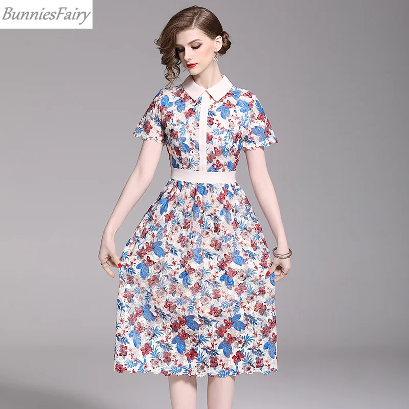 BunniesFairy 2019 Лето женское элегантное свежее маленькое Цветочное платье с цветочным