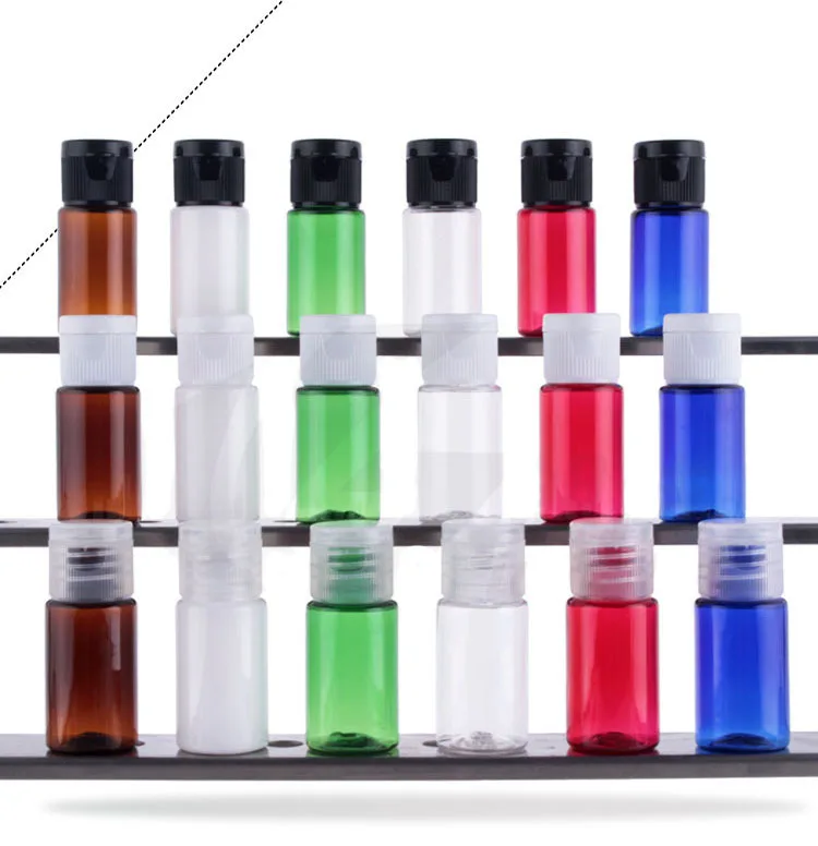 

300pcs/lot 10ML Flip Top Bottle Plastic Bottle LW-D-10B