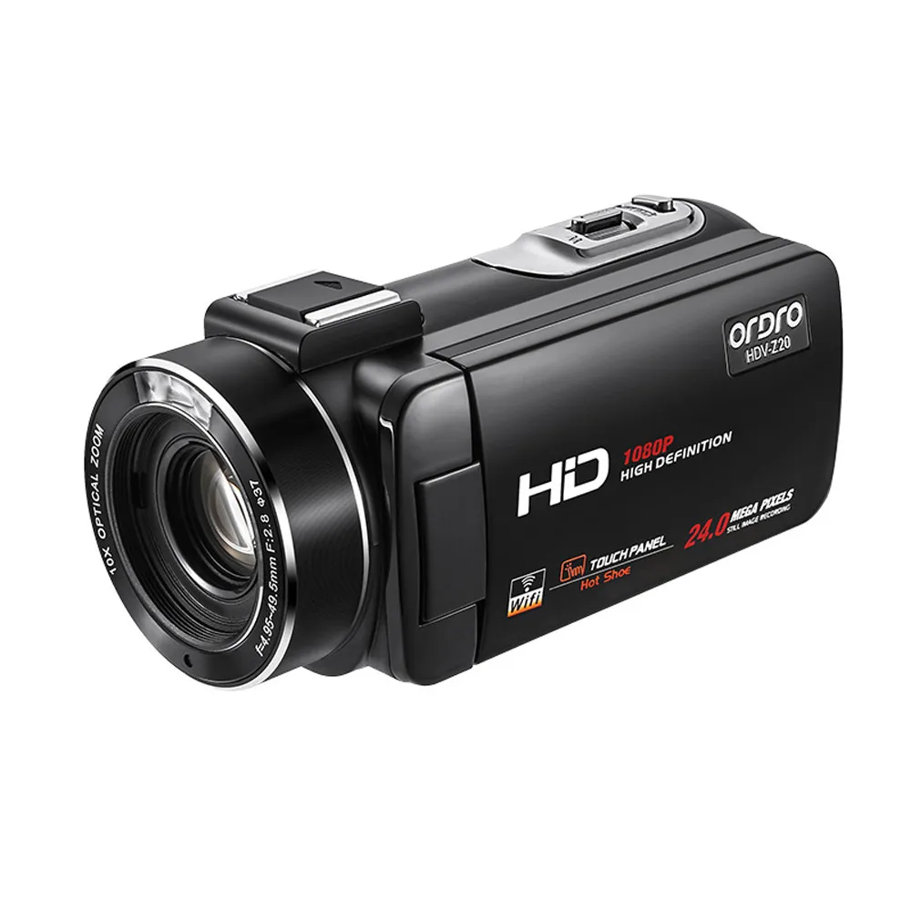 Wifi видеокамера HD 1080P ручная цифровая камера 16X цифровой зум обновленный микрофон Пульт дистанционного управления SONY объектив f = 3,8 мм