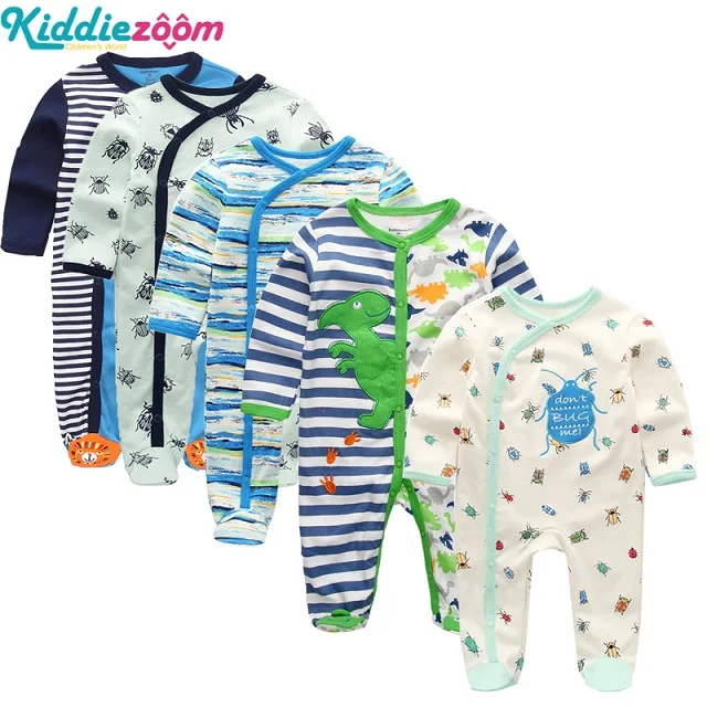 Baby clothes RFL5724 3/4/5 шт./компл. супер мягкие хлопковые носки унисекс для детей комбинезоны; Одежда для новорожденных с длинными рукавами для мальчиков и девочек; Roupas de bebe Infantis комплект одежды для маленьких мальчиков - Цвет: Baby clothes RFL5724
