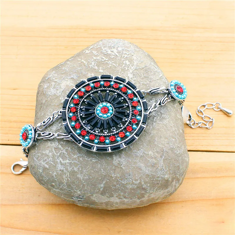 Ручной работы Смола подсолнечника браслет Богемия для Для женщин Античная