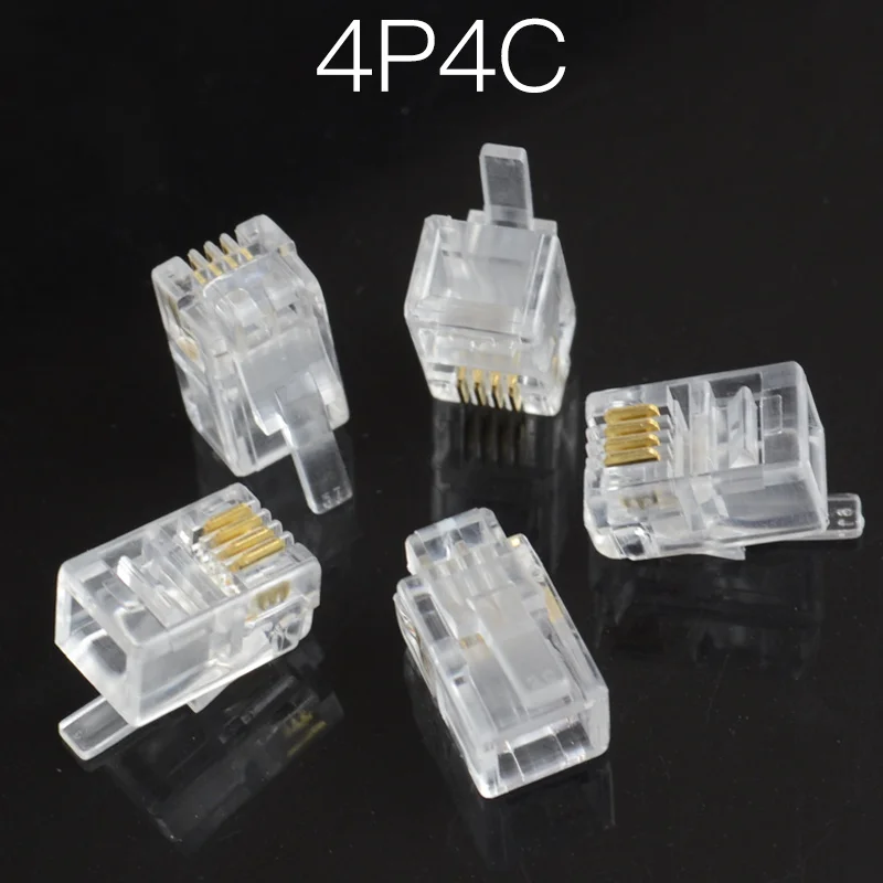 Модульный разъем для телефонного Интернета 4P4C 6P2C 6P4C 6P6C 8P8C RJ9 RJ11 RJ45 10