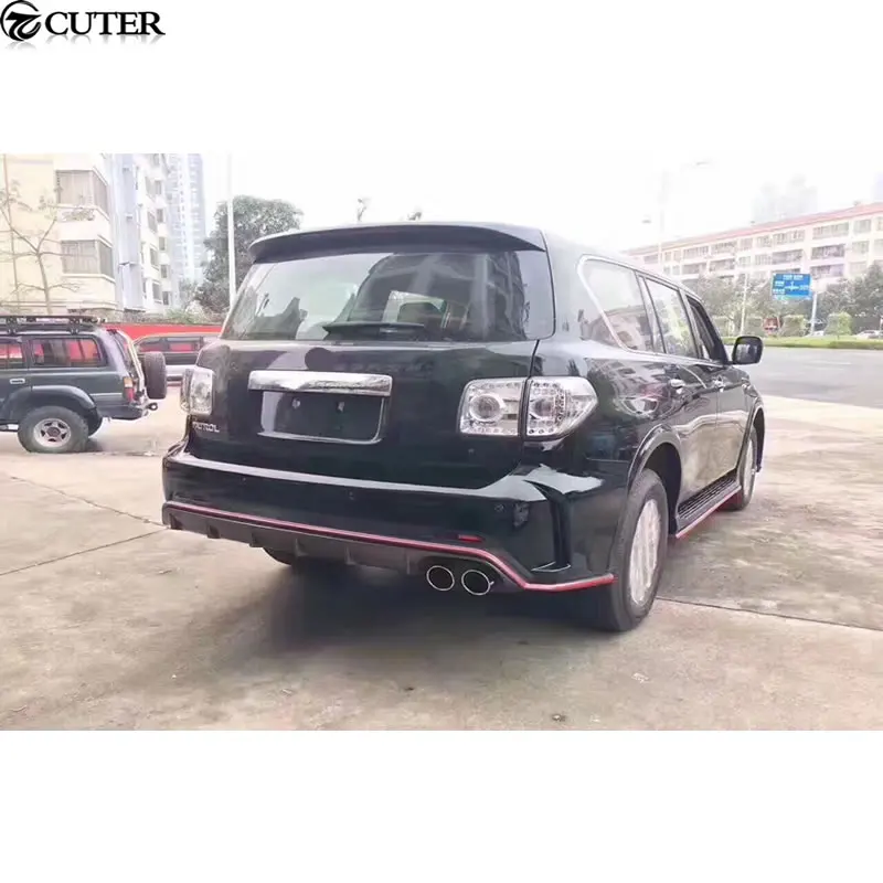 Y62 Комплект кузова автомобиля ABS Неокрашенный Передний Задний бампер боковые