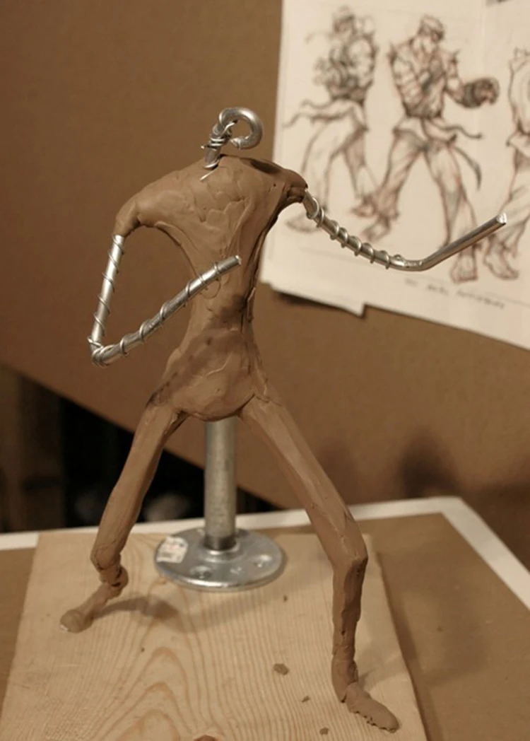 Сделай сам алюминиевая проволока мягкая глина скелет скульптура модель ручной