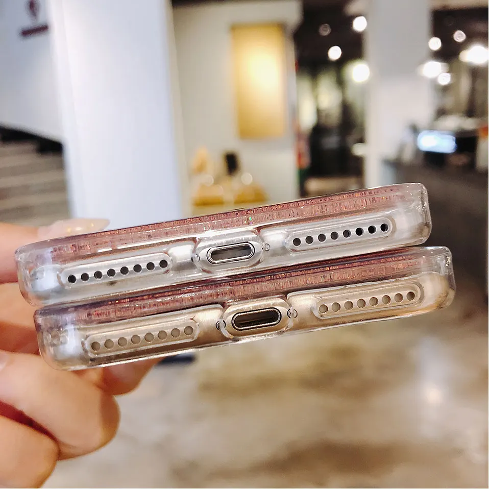 Динамический песок Телефон чехол для iPhone 6 S XS XR корпус фламинго 7 8 Plus X Max coque |