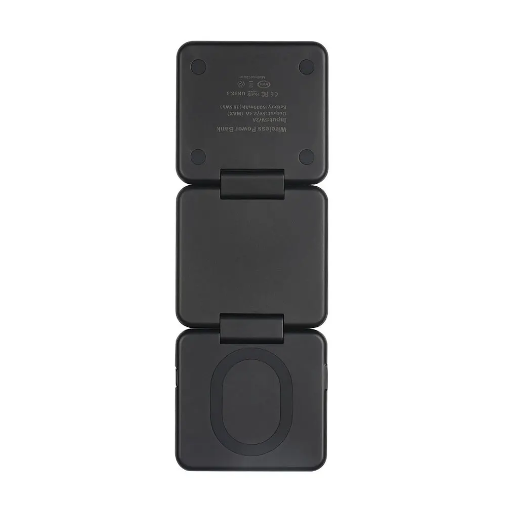 CASEIER 3 в 1 Qi Беспроводное зарядное устройство для iPhone 8 X XR XS Max 5000 мАч портативный внешний аккумулятор Зарядное устройство Док-станция держатель