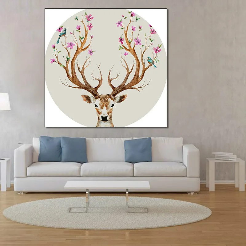 Настенные плакаты олень животные Художественная Картина на холсте