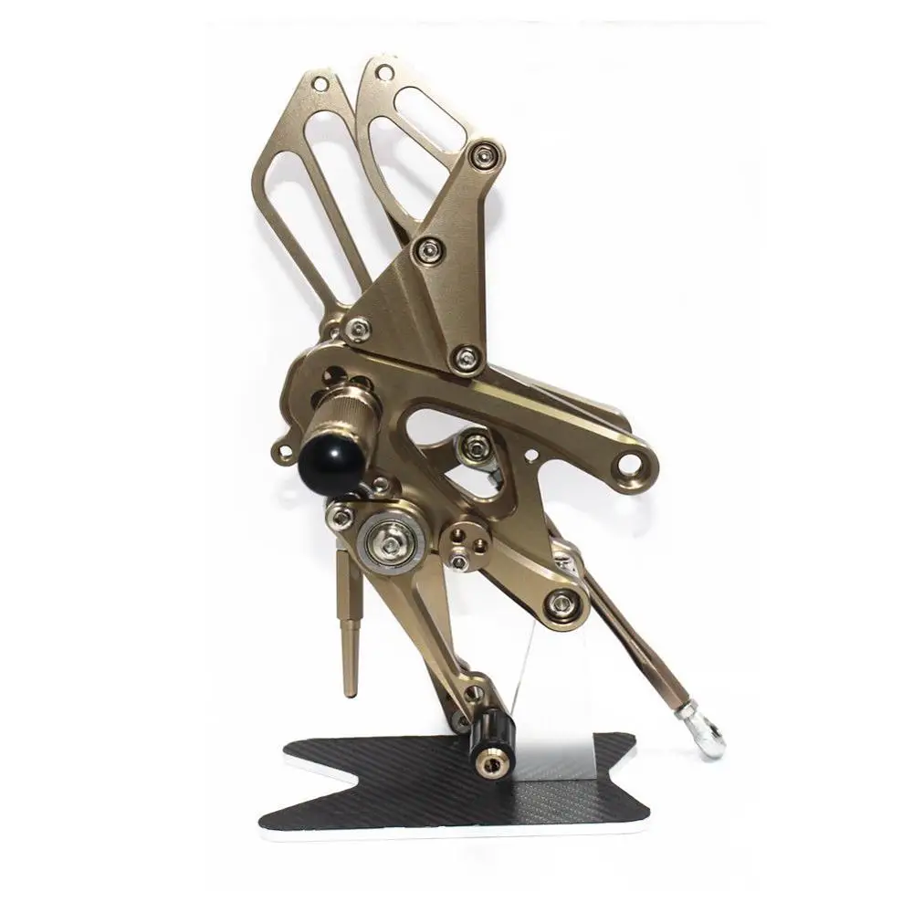 Titanium Мотоцикл GP обратного переключения задние наборы для Aprilia RSV4 фабричные aprc ABS 2013- гоночная подножка подножки смена тормоза задний комплект - Цвет: Titanium