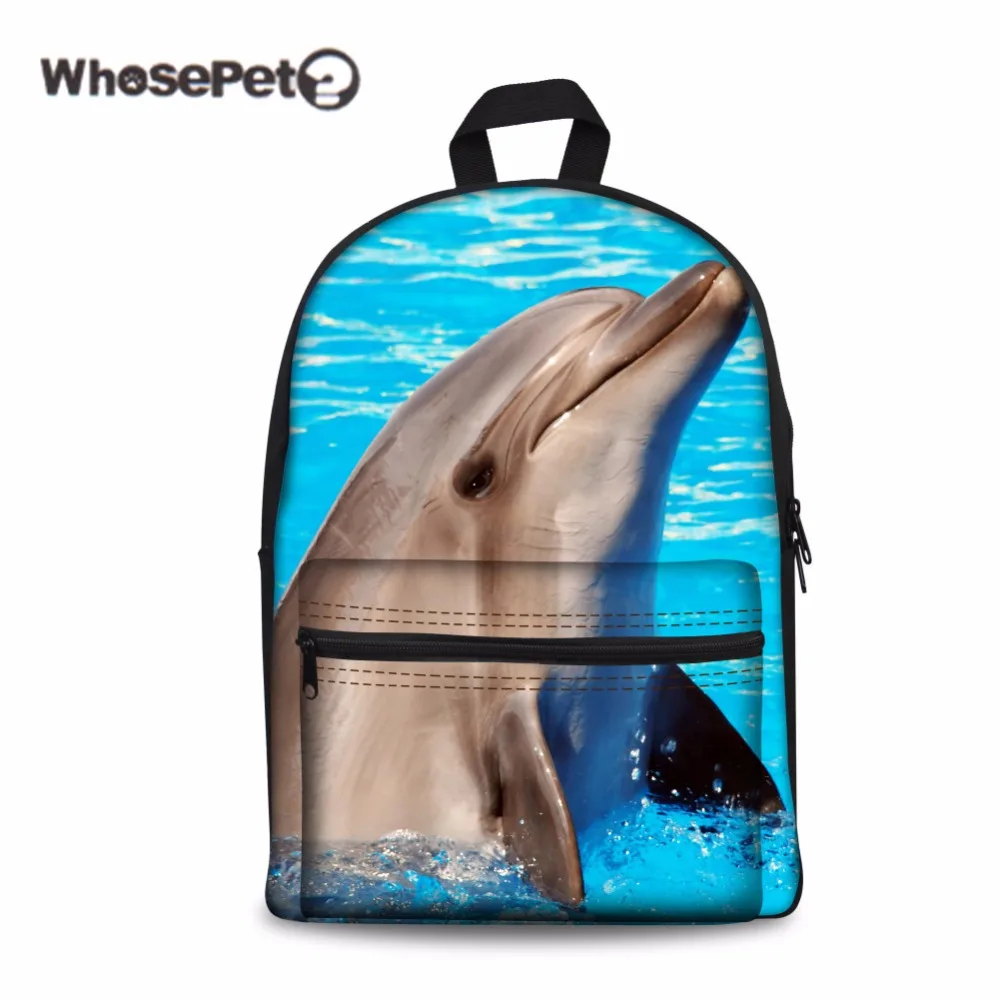 WHOSEPET 3D кошки плечо школьный ранец для мальчиков девочек детская книга сумка