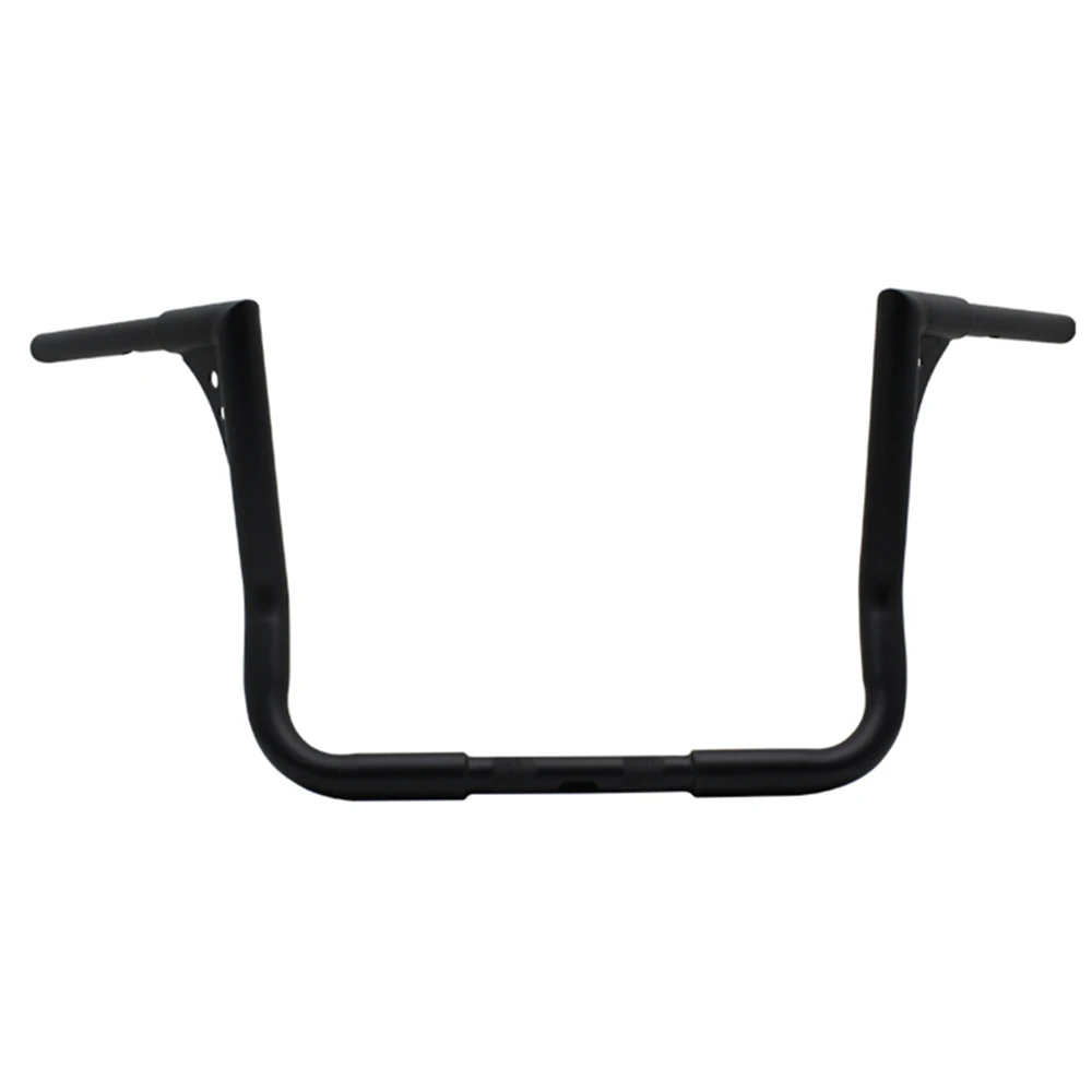 Black Руль мотоцикла Riser 1,2" 12" вешалки APE Bars Bagger рули для Harley Touring Dressers Street Electra Glide 82 - Цвет: Black
