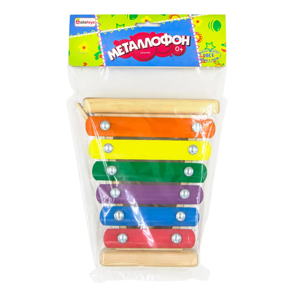 Металлофон 6 планок Алатойс | Игрушки и хобби
