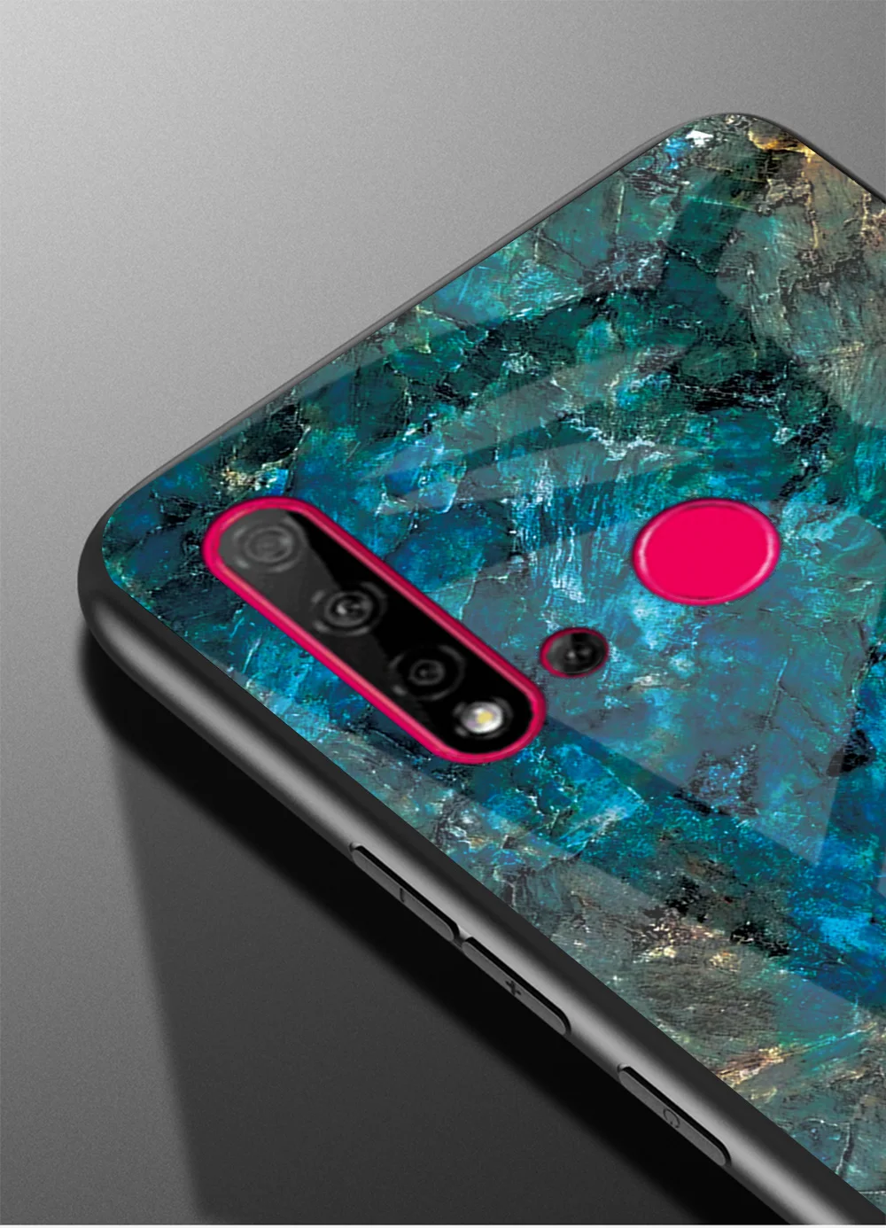 Модный чехол из закаленного стекла для huawei P20 Lite, мягкий силиконовый защитный чехол для телефона P20 Lite