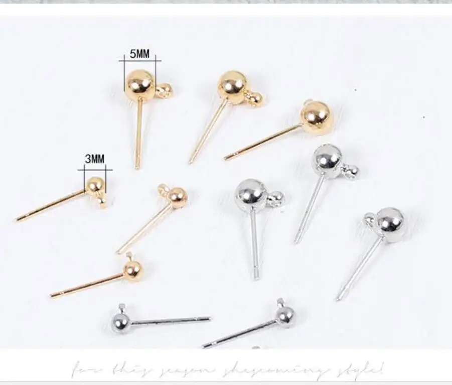 100 шт. предотвращает аллергию круглая головка с подвесными гвоздями затычки для