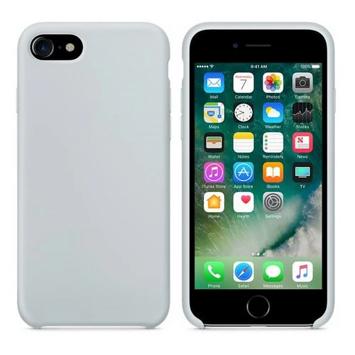Mist blue Роскошный силиконовый чехол для iphone 6, 7, 8 plus, X, чехол карамельного цвета для iphone Xs max, Xr, чехол для телефона, без логотипа, приятный на ощупь - Цвет: Mist blue