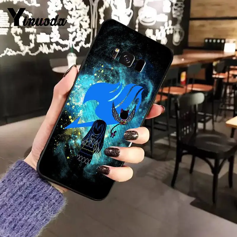 Yinuoda Anime Manga Fairy Tail logo Coque Shell Phone Case for Samsung Galaxy S7edge S6 edge plus S5 S8 S7 S9 Plus case | Мобильные