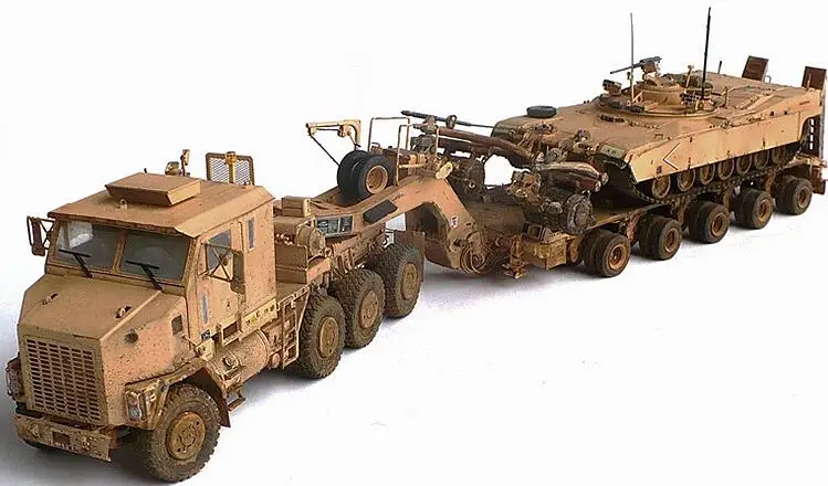1/35 масштаб хобби KingTair Trumpeter hobbybossM1070 Тяжелая Транспортная Машина и M1000 полуприцеп