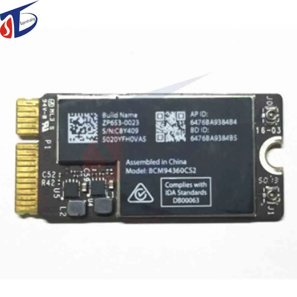 BCM94360CS2 Беспроводная-AC WIFI Bluetooth BT 4 0 аэропорт 802.11ac карта для Macbook Air 11 &quotA1465 13&quot A1466