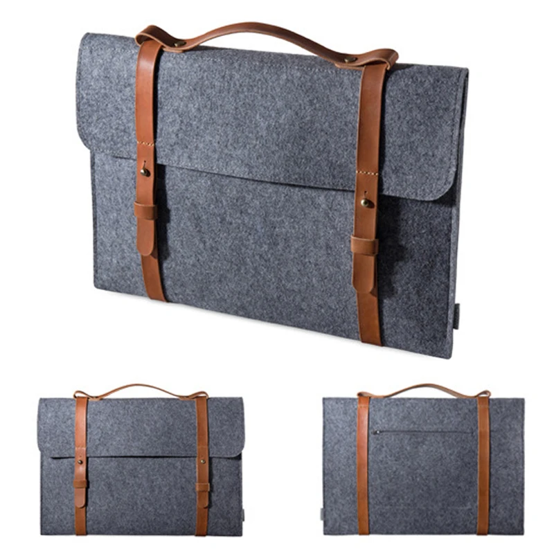 Тонкая сумка из шерстяного войлока для ноутбука 15 6 дюйма Macbook Xiaomi Samsung Lenovo 11 12 13 14
