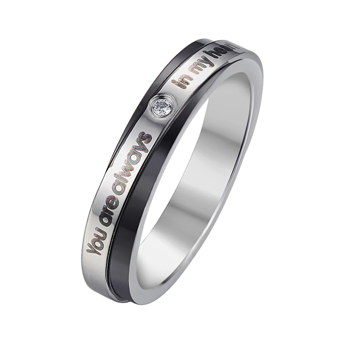 Stainless Steel Ring Couple Rings For Lover Women Jewelry Mens 2019 Trendy Simple Style Carved Silver | Украшения и аксессуары