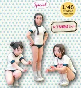 1/48 статуэтка в виде Japnese девочек 3 шт./компл. Наборы