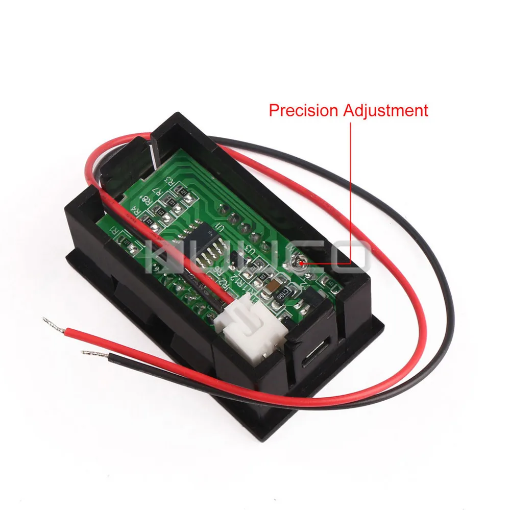 Цифровой вольтметр 5 шт./лот постоянный ток 3 ~ 30 в Синяя светодиодная панель