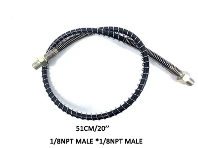 51CM NPT M-M Шланг высокого давления пружина обернутая трубка PCP Пейнтбол наполнение воздуха части связанные различные длины и варианты резьбы - Цвет: 51CM NPT M-M