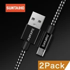 Suntaiho Micro USB кабель 2.4A для Xiaomi Redmi Быстрая зарядное USB Зарядное устройство нейлон плетеный кабель для передачи данных для samsung huawei Meizu honor