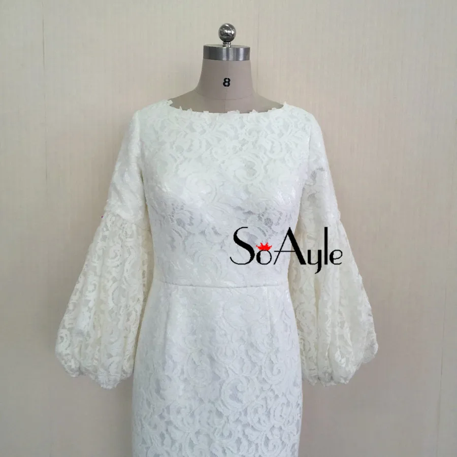 SoAyle Vestido de Madrin платья для матери невесты плюс размер с длинными рукавами мусульманский кружева свадебные платья для гостей вечерние платья