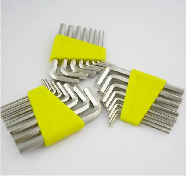 

8pcs Short flat hexagonal 1.5 2 2.5 3 4 5 5.5 6mm small six Angle wrench set within short Allen wrench
