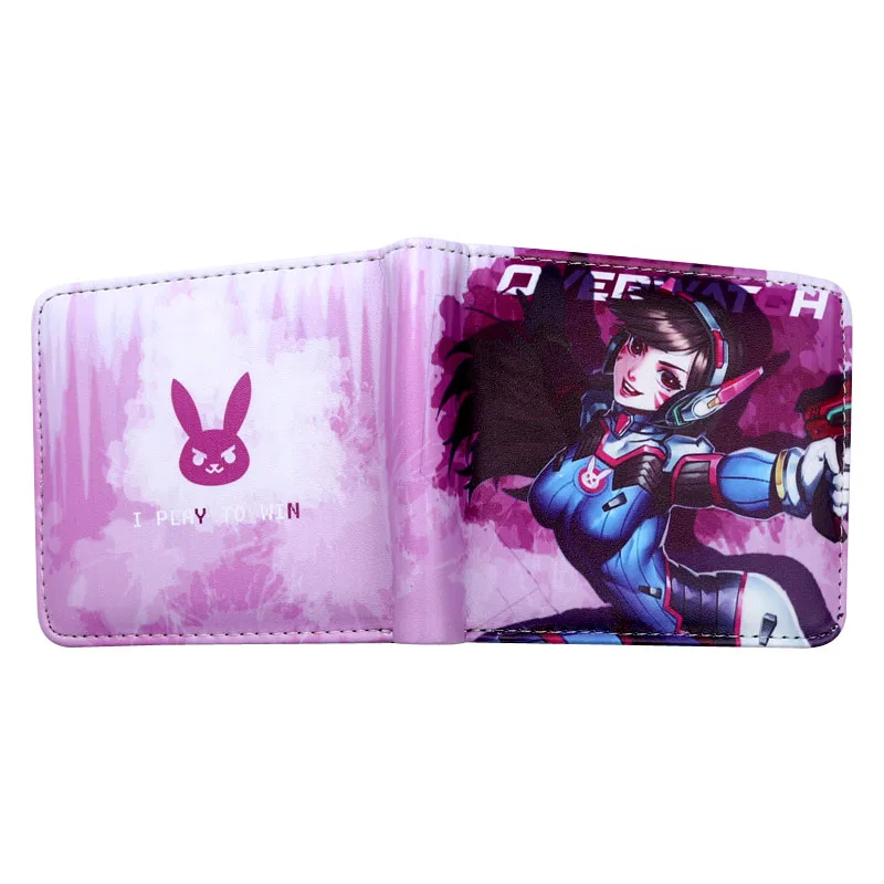 Кошелек с функцией Overwatch для мужчин, Быстрая отправка, геймер, с карманом для монет на молнии - Цвет: OW-01