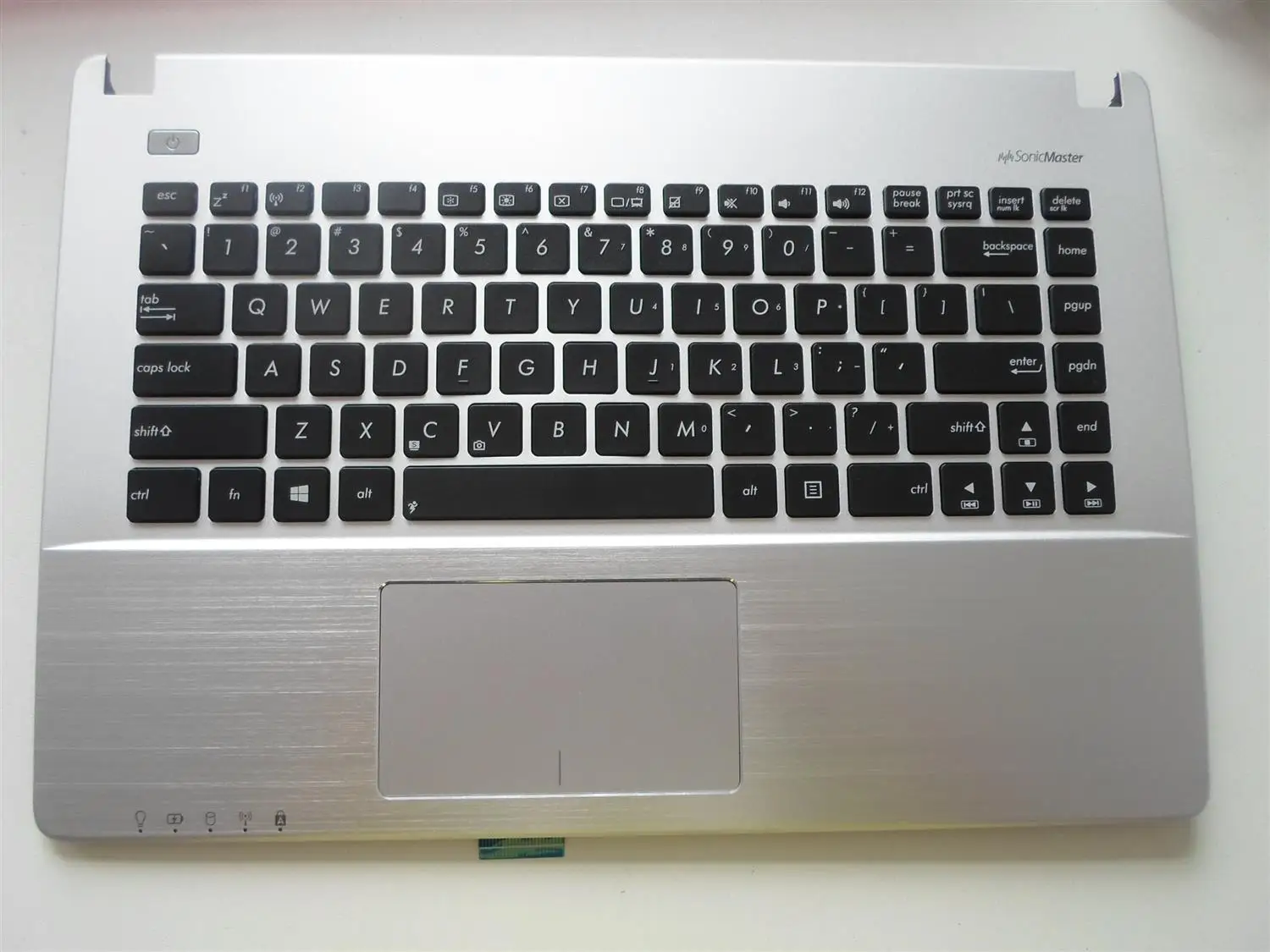 Полный ASUS K450J X450J A450J Серебряный C крышка с сенсорной панелью ноутбук клавиатура набор из США