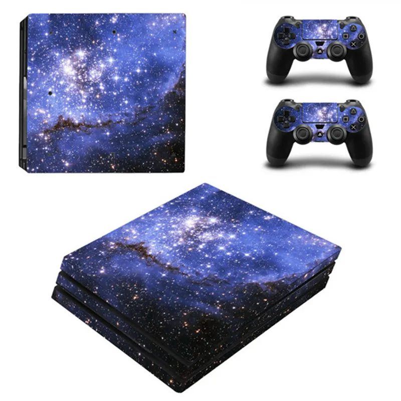 Виниловая наклейка звездного неба Защитная пленка для игровой консоли Sony Playstation 4