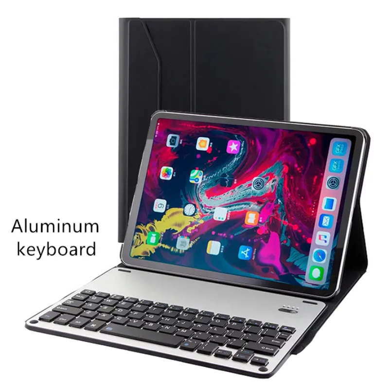 Ультра тонкий смарт-чехол Защитный bluetooth клавиатура чехол для нового ipad pro 11 дюймов металлический корпус клавиатуры кожа