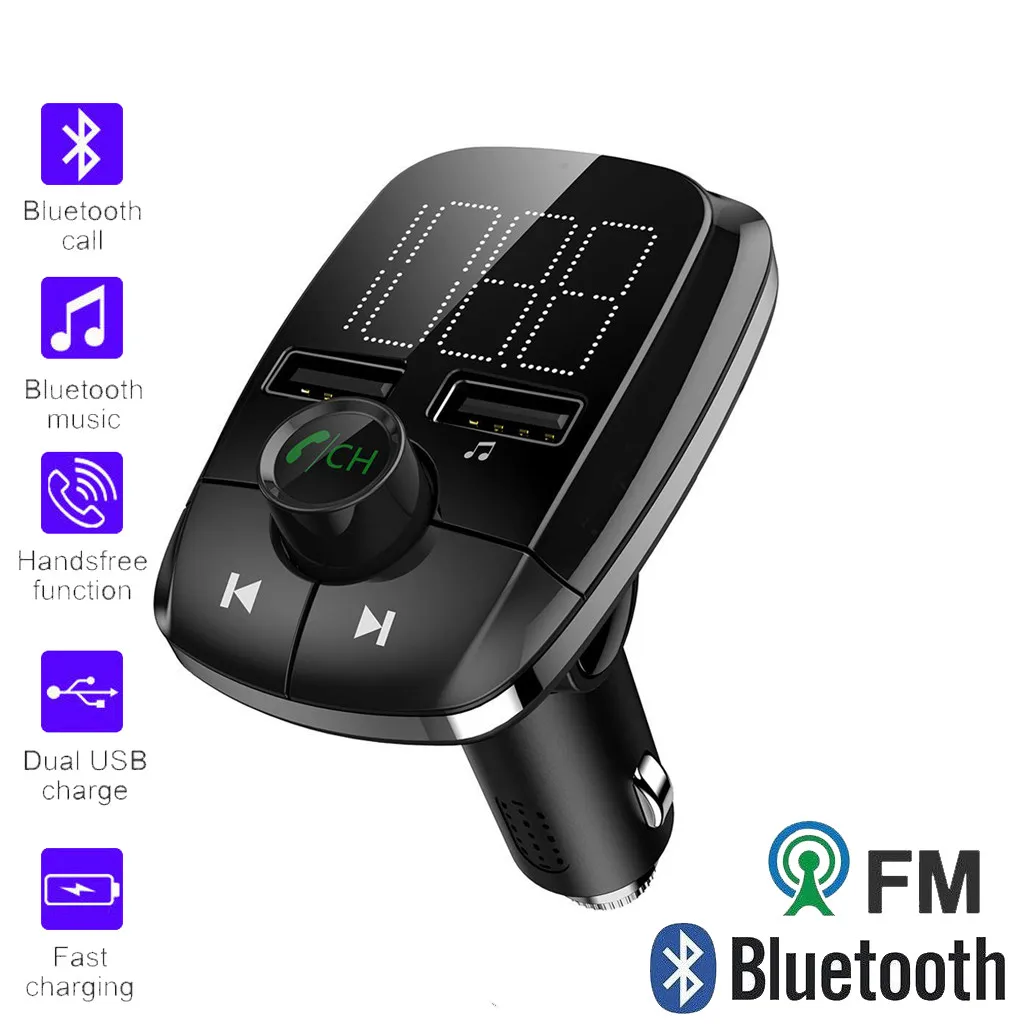 Автомобильный многофункциональный Bluetooth беспроводной автомобильный комплект fm