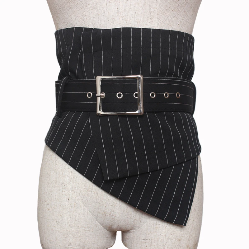 New Women casual Wide Waist Belt metal Buckle Waistband Vintage Elastic Waist Belt slimming Corset Bandage Womens Waist Belts