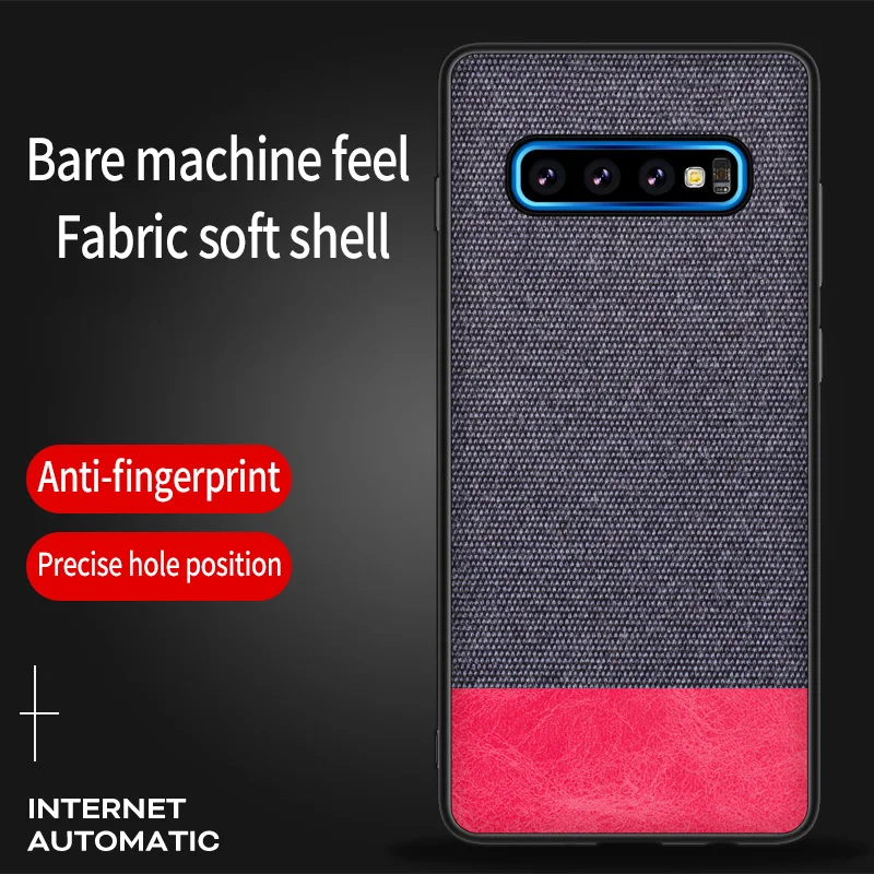 Тканевый кожаный чехол для Samsung Galaxy S8 S9 S10 Plus S10e M10 M20 M30 A10 A30 A40 A50 A70 A6 J6 J8 A9 A7 2018 J4 |
