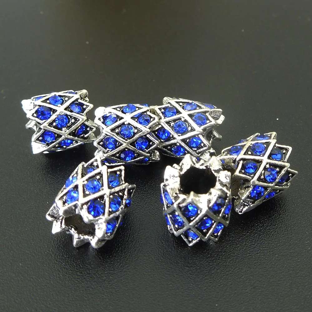 Бусины в виде дредов 9*9 мм отверстие: прибл. 4 10 шт.|spacer beads|beads crystalbeads spacers beads |