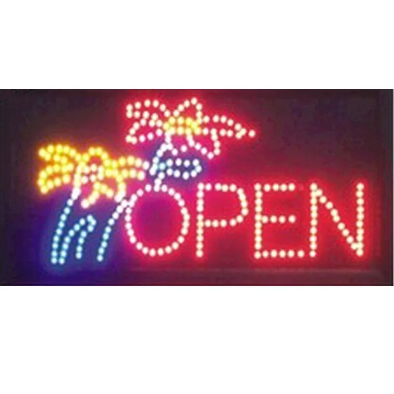 

2017 hot sale 10*19 Inch Semi-outdoor Ultra Bright flower shop signage led sign