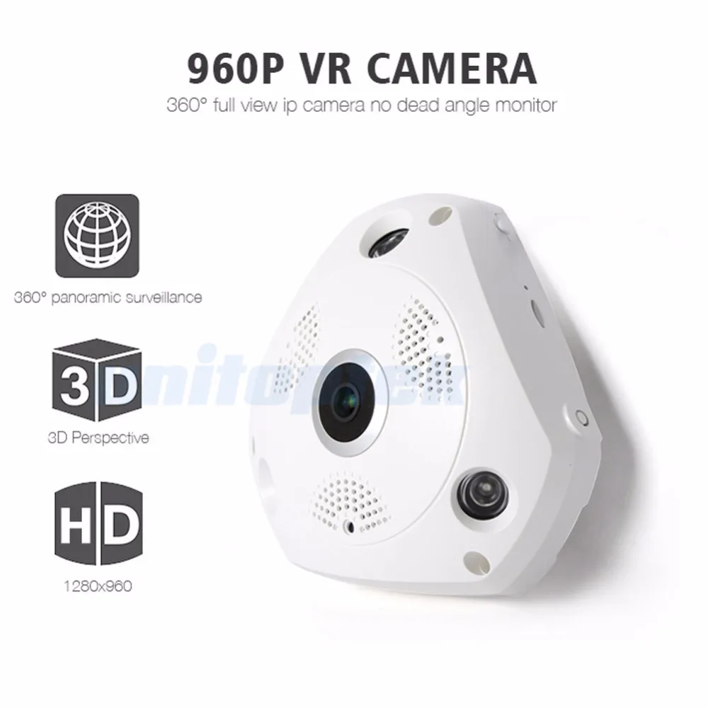 3D VR wifi IP камера панорама Рыбий глаз объектив 360 градусов панорамный вид CCTV камера безопасности беспроводной Смарт Wi-Fi Cam