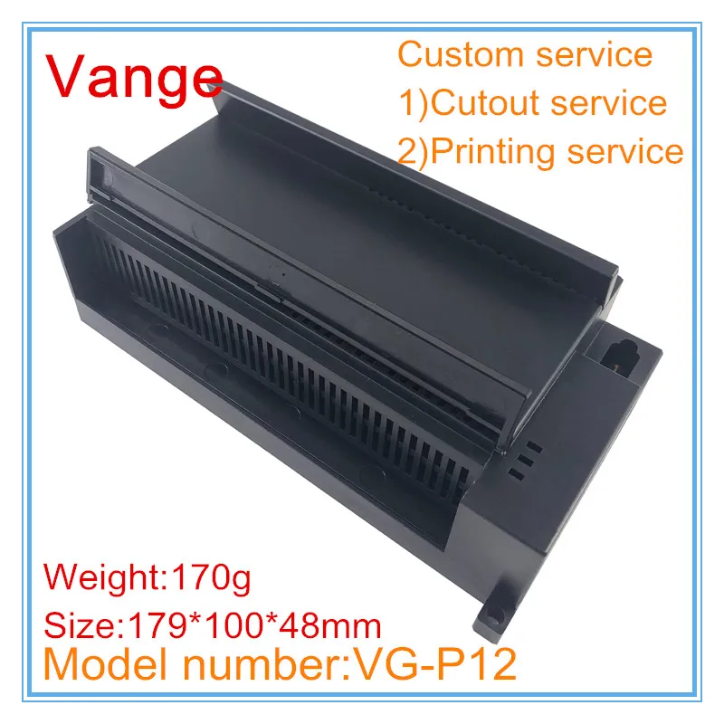 1pcs/lot black color apparatus chassis box 179*100*48mm ABS plastic enclosure case diy for PLC electronic equipment | Обустройство
