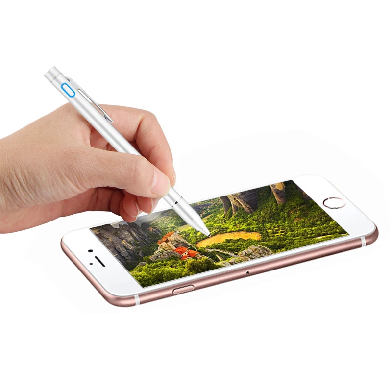 Ручка активный Стилус емкостный тонкий наконечник сенсорный экран для Apple iPhone X 8 Plus 7 6 6s 6Plus 7plus 5S SE 5C Чехол 8plus мобильный телефон