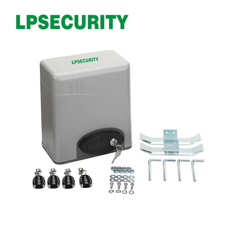 LPSECURITY 600 кг 2 4 6 брелков автоматический Электрический раздвижные ворота открывалка(датчик GSM Кнопка лампа для клавиатуры опционально - Цвет: kit 2