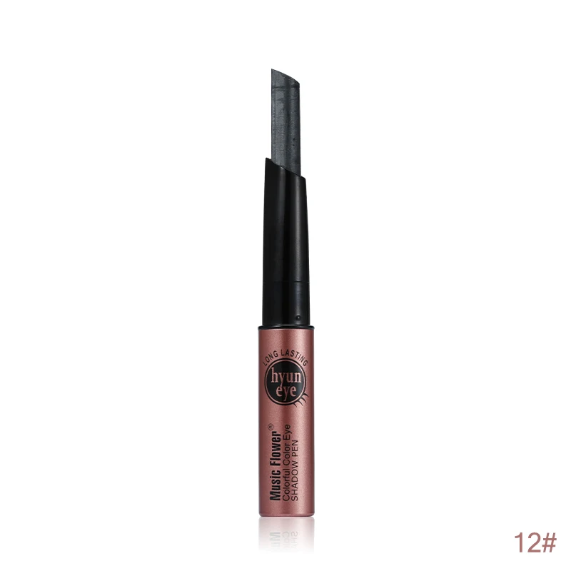 12 Music Flower Shimmer Glitter Eye тени-карандаш 12 Красочные долговечные Глаза Карандаш для макияжа пигментированные тени для век Косметическая ручка - Цвет: 12
