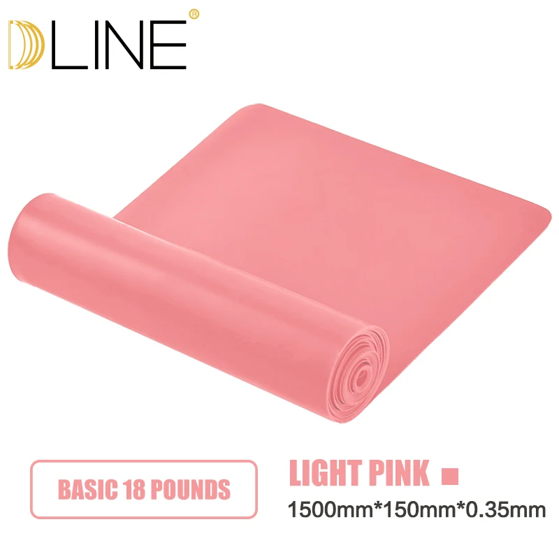 1.5M-Pink 1,5 м эластичная лента для пилатеса для фитнеса, резинки, растягивающийся пояс для йоги, растягивающийся пояс для занятий в тренажерном зале - Цвет: 1.5M-Pink