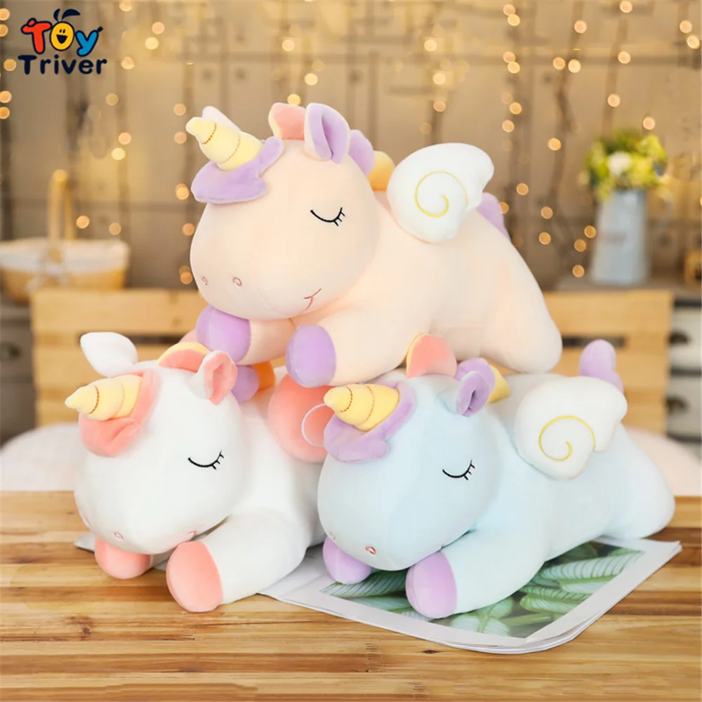 

Kawaii Unicorn Plush Toys Triver Stuffed Animals Doll Pillow Cushion Baby Kids Children Boys Girls Gifts Home Room Sofa Decor