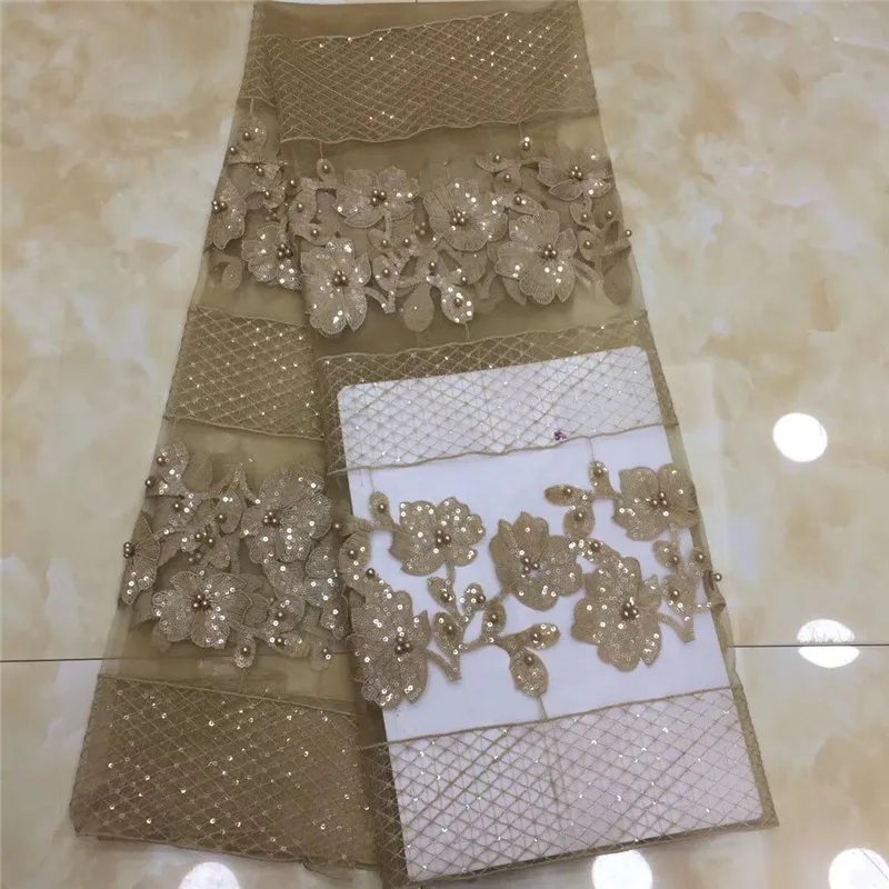 Новый дизайн африканская кружевная ткань Высококачественная сетчатая с