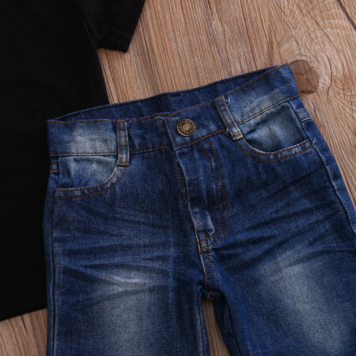 Привет магазин для малышей Однотонная рубашка с короткими рукавами маленьких